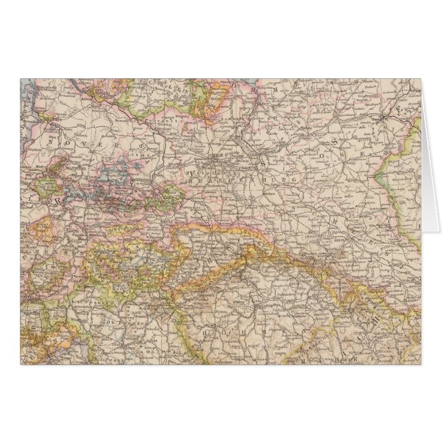 Politieke kaart van Duitsland (Voorkant Horizontaal)