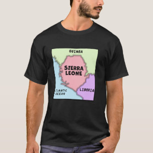 Politieke kaart van Sierra Leone, Aangrenzende Lan T-shirt