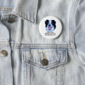 Politieke Rand Collie Truth Round Button (In situ)