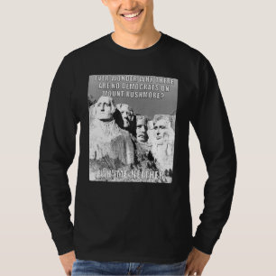 Politieke Republikeinse Mount Rushmore Democraten T-shirt