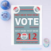 Politieke stemming flyer (Enkel)