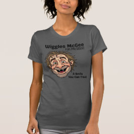 Politieke T-shirt, Wiggles McGee voor president T-shirt
