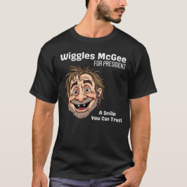 Politieke T-shirt, Wiggles McGee voor president T-shirt