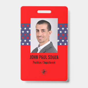 Politieke Thema Beveiligings-ID-badge Badge