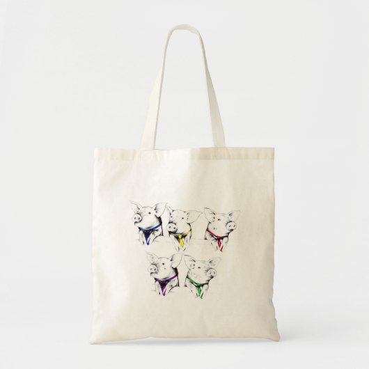 Politieke varkens tote bag (Voorkant)