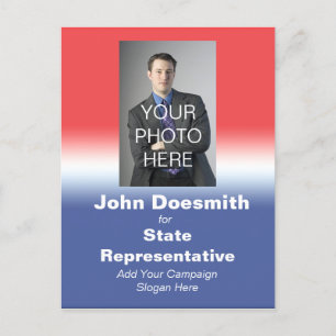 Politieke verkiezingscampagne na de verkiezingen briefkaart