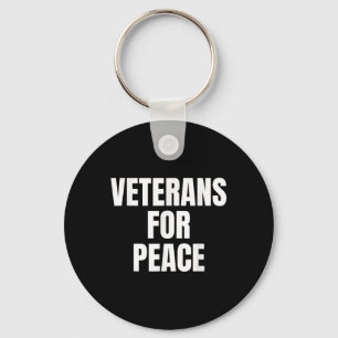 Politieke veteranen voor de vrede vet wit letterty sleutelhanger