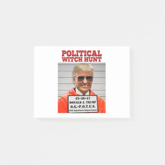 Politieke Witch Hunt van Donald Trump Post-it® Notes (Voorkant)