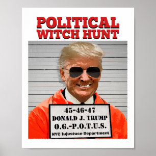Politieke Witch Hunt van Donald Trump Poster