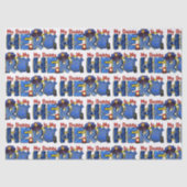 Politieman Daddy Hero Tissuepapier (Voorkant)