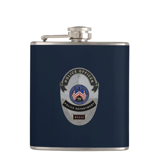 politieman Flask Heupfles (Voorkant)