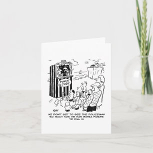 Politieman Punch & Judy Show Kaart