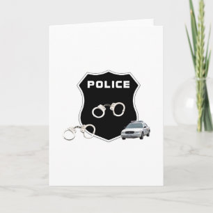 Politiemisdaadbadge leeg van binnen kaart