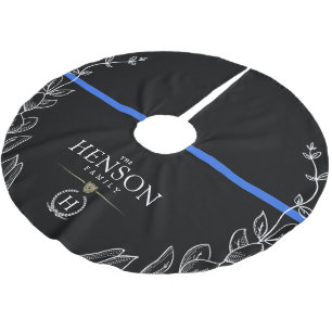 Politiemonogram   Thin Blue Line Kerstmis Kerstboom Rok