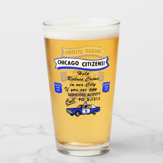  politieoperatie van Chicago stoppen Glas (Voorkant gevuld)