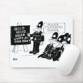 Politieopleiding Cartoon Muismat (Met muis)