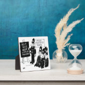 Politieopleiding. Grappig Cartoon Illustratie Fotoplaat (Insitu)