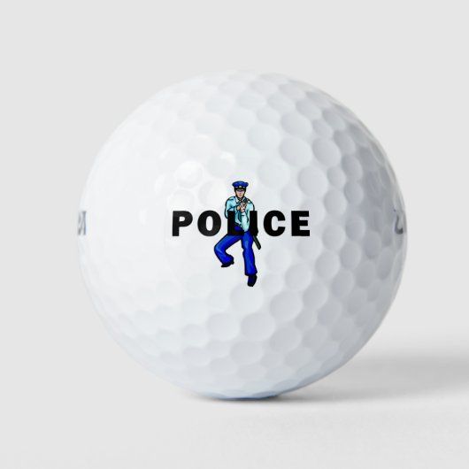 Politieoptreden Logo Golfballen (Voorkant)