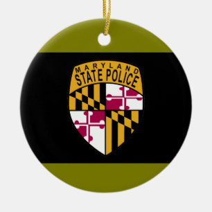 Politieornament van de deelstaat Maryland Keramisch Ornament