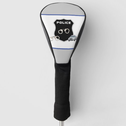 Politieschild Golfheadcover (Voorkant)