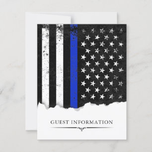 Politiestijl Amerikaanse vlaggenpartij Informatie  RSVP Kaartje