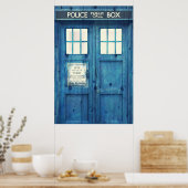 politietelefoon Openbare telefooncel Poster (Keuken)