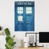 politietelefoon Openbare telefooncel Poster (Thuiskantoor)