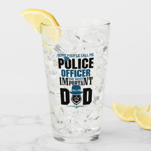 Politievader | Rechtshandhaving | VADERDAG Glas (Voorkant ijs)