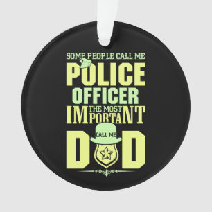 Politievader Rechtshandhaving VADERDAG Ornament