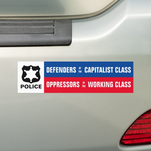 Politieverplichtingen Bumpersticker (Op auto)
