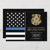 Politievlag Handhaving Pensioenfeest Kaart (Voorkant / Achterkant)