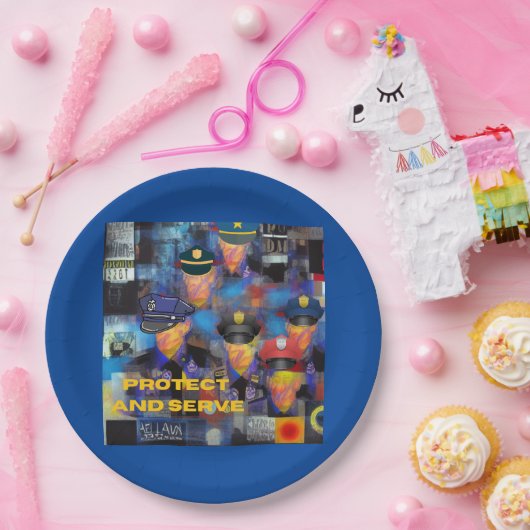 Politiewaardering Papieren Bordje (Feest)