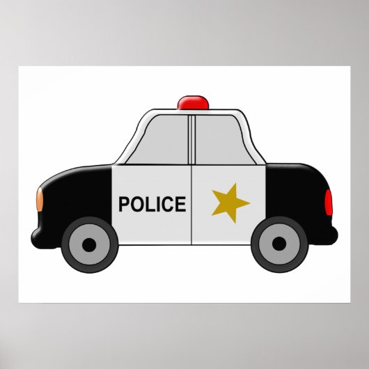Politiewagen Poster (Voorkant)