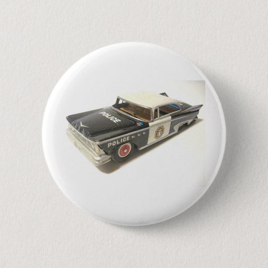 Politiewagen Ronde Button 5,7 Cm (Voorkant)