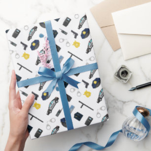 Politiewikkelpapier, Cadeauverpakking voor wetshan Cadeaupapier