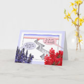 Politique CHASM 2 Carte de voeux blanche (Fleur jaune)