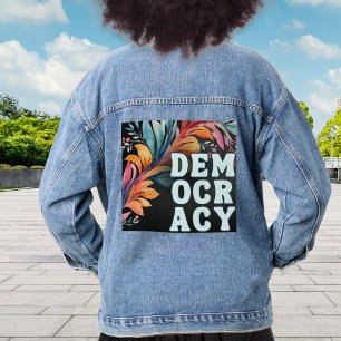 Politique de déclaration colorée rétro Groovy Démo