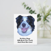 Politique Frontière Collie Bark La Vérité Carte Po (Debout devant)