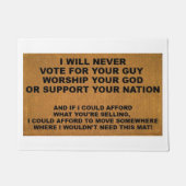 Politique, religion et tapis de porte répulsif (Devant)