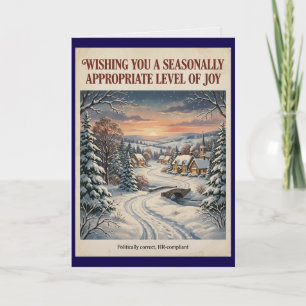 Politiquement Correct Carte de Noël Approuvée par
