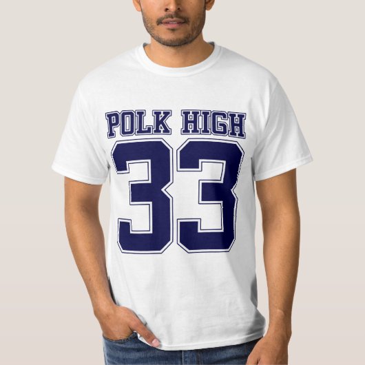 Polk High Bundy 33 terug T-shirt (Voorkant)