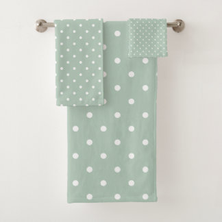 Polka blanc vert
