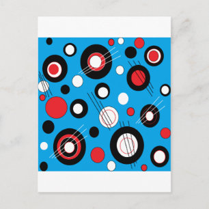 Polka Blue Briefkaart