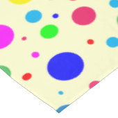 Polka colorée bulles de points Nappe (Angle)