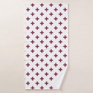 Polka de mûre croise sur blanc