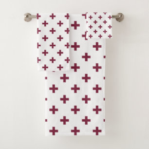 Polka de mûre croise sur blanc