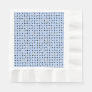 Polka Dot 01.Gray Lblue BG Servet