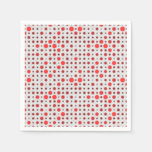 Polka Dot 01A.Red offwhite BG Servet
