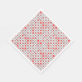 Polka Dot 01A.Red offwhite BG Servet (Hoek)