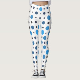 Polka Dot 01x.Blue schaduw Leggings